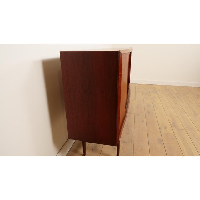 Vintage Danish Highboard in Teak by Arne Vodder for HP Hansen For Sale - Image 6 of 15