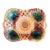 Sunflower and Begonia Leaf English Majolica Serving Dish For Sale