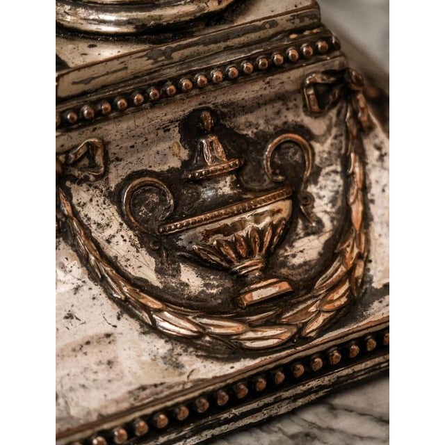 2000 - 2009 Antique Neoclassical Candlesticks, Set of 2 For Sale - Image 5 of 9