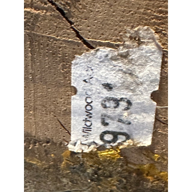 Tan Seated Asian Carved Wood Figure Holding Fish For Sale - Image 8 of 9