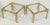 French Faux Bamboo Low Side Table of Brass and Glass For Sale - Image 9 of 12