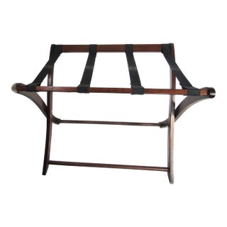 Vintage Old Hotel Luggage Stand Wood For Sale