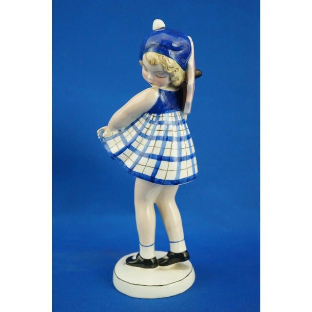 Vintage Art Deco Ceramic Sculpture by Claire Weiss for the Goldscheider Factory, 1920s For Sale - Image 15 of 18