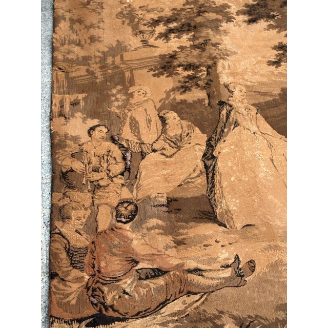 Antique French Aubusson Jacquard Tapestry Panel, 1920s For Sale - Image 3 of 18