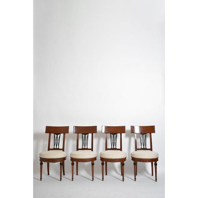 Neo-Classical Chairs, 1920s, Set of 4 For Sale - Image 6 of 6