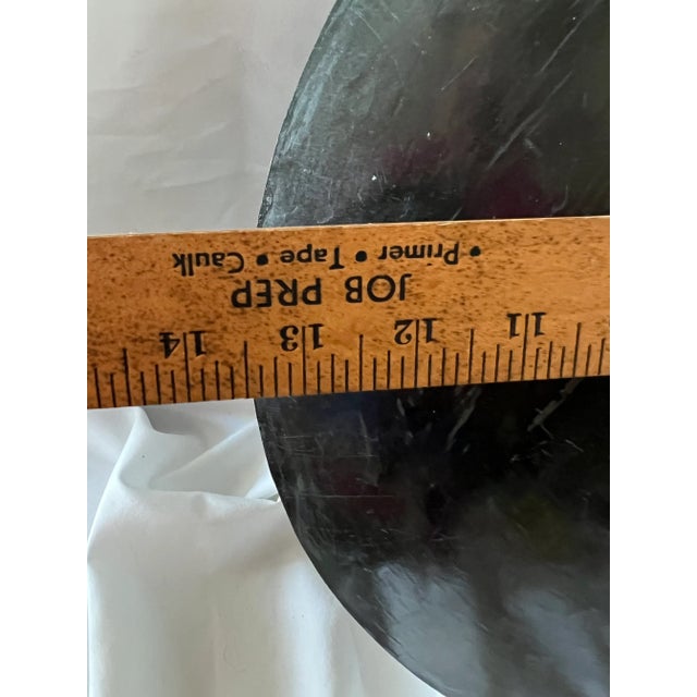 1960s Vintage Peruvian Metal Plates for Wall Hanging Set of 2 For Sale - Image 5 of 12