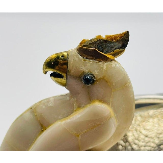 Emilia Castillo Cockatoo Silver Bowl With Volcanic Rock Base, 1980s For Sale - Image 17 of 18