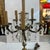 English Bronze Crystal and Marble Electrified Tabletop Candelabra Lamp For Sale - Image 3 of 12