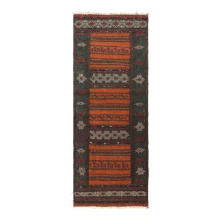 Vintage Afghan Kilim With Polychromatic Geometric Patterns, From Rug & Kilim For Sale