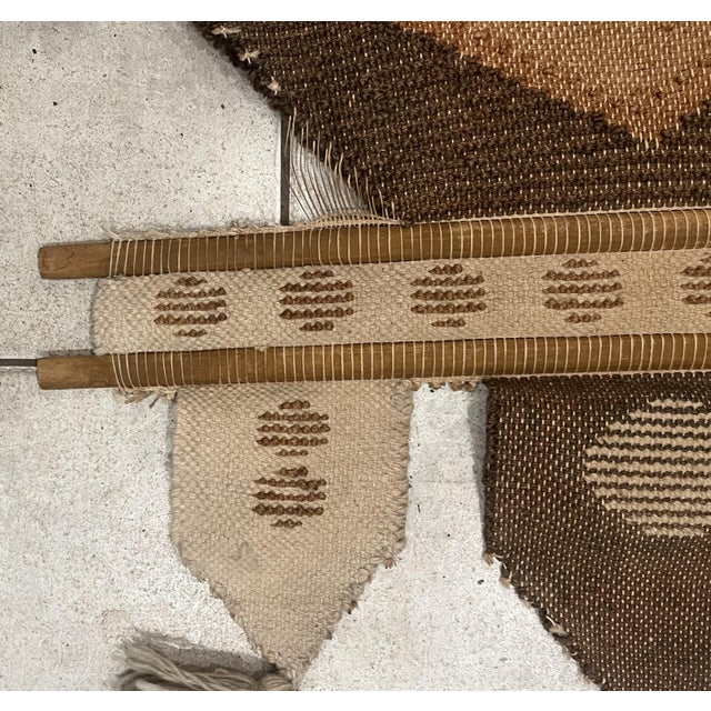 MCM Fiber Art Wall Hanging For Sale - Image 10 of 15