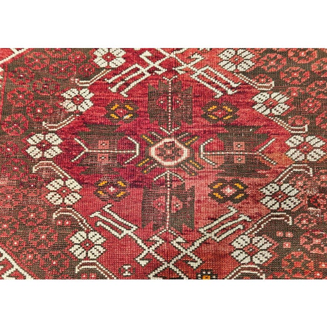 19th Century Turkish Bergama Village Rug, Handwoven Wool, Brick Red, 3' x 4' For Sale - Image 15 of 18