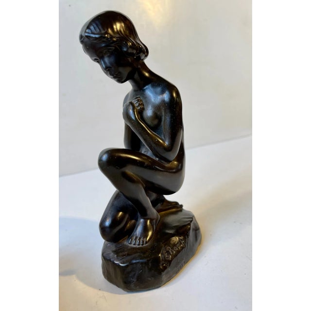 Erotically stylized small sculpture from just andersen designed around 1930 by female sculptor and artist elna borch. Its...