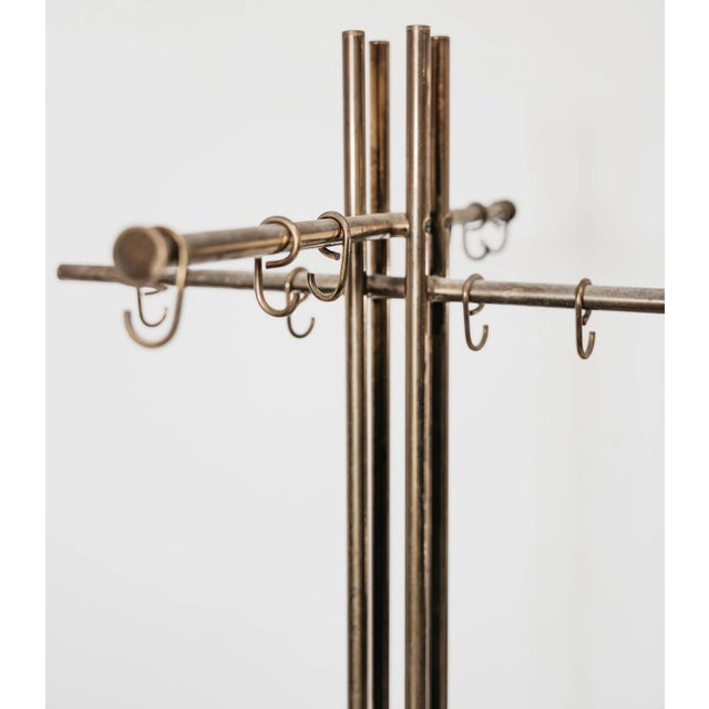 Metalarte Hollywood Regency Floor Coat Rack by Renato Zevi for Metalarte, 1970s For Sale - Image 4 of 10