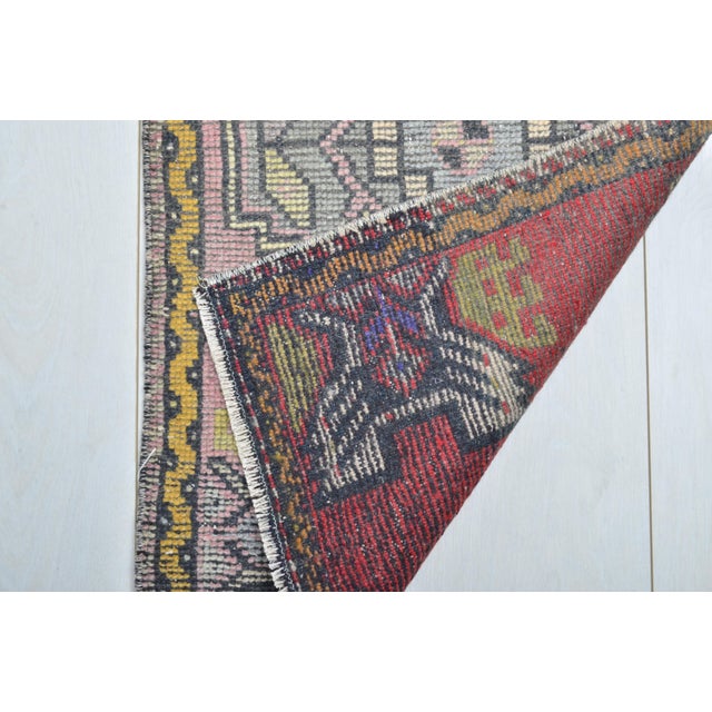 1960s Mid 20th Century Small Oushak Anatolian Carpet For Sale - Image 5 of 5