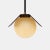 Twain ex jet black suspended light by lexavala dimensions: w 16 x d 16 x h 13 cm materials: brass or stainless steel ring...