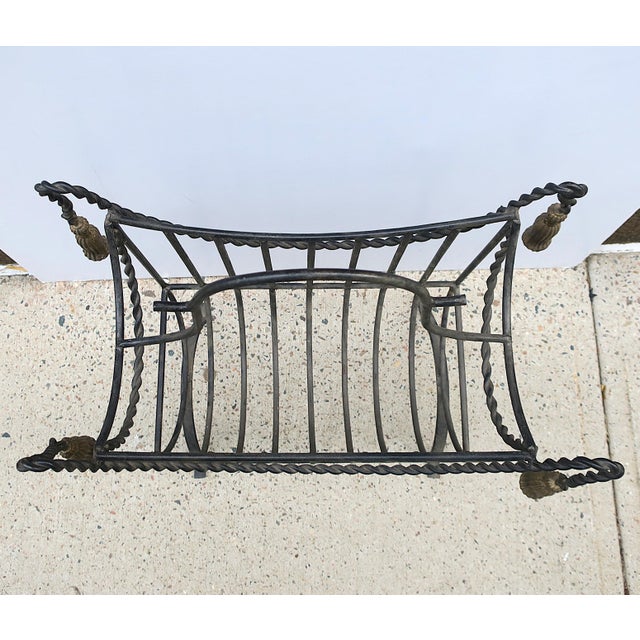Firewood Holder Iron With Tassel Design For Sale - Image 12 of 12