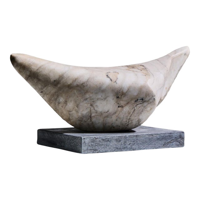 Mid Century Abstract Carved Stone Sculpture For Sale