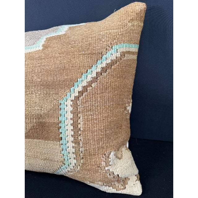 Contemporary Turkish Hemp Pillow Cushion Natural Beige Brown Cushion Cover 20"x20" For Sale - Image 3 of 4