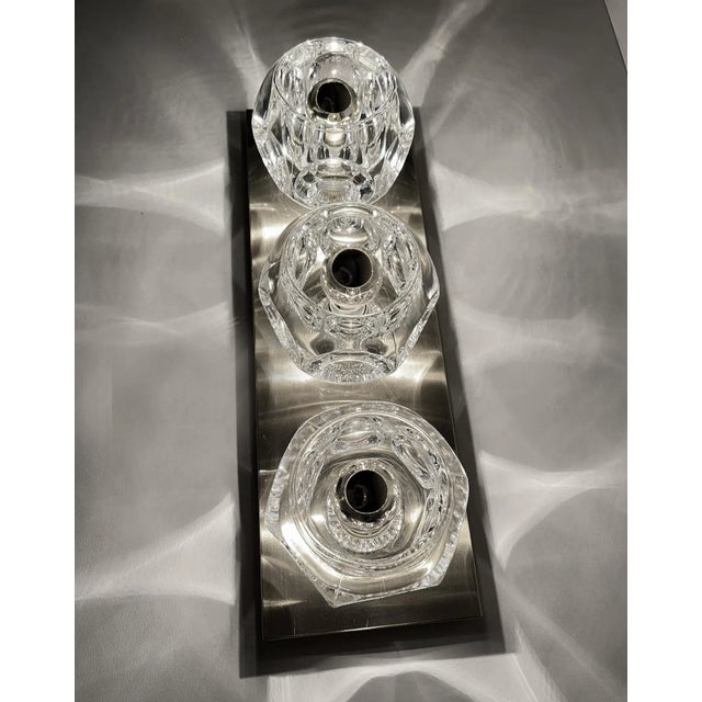 Large Glass Sconces from Peill & Putzler, 1970s, Set of 2 For Sale - Image 6 of 12