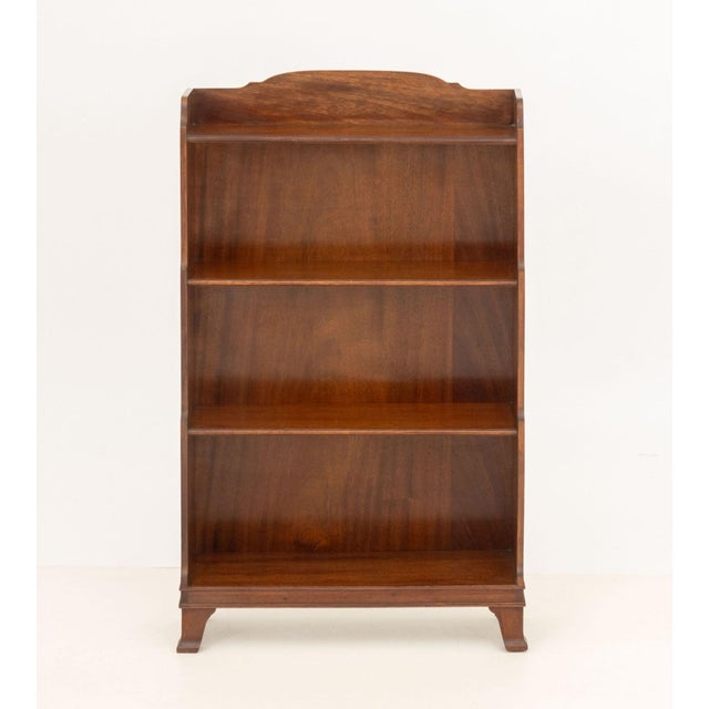 Arts and Crafts Walnut Open Bookcase For Sale - Image 9 of 9