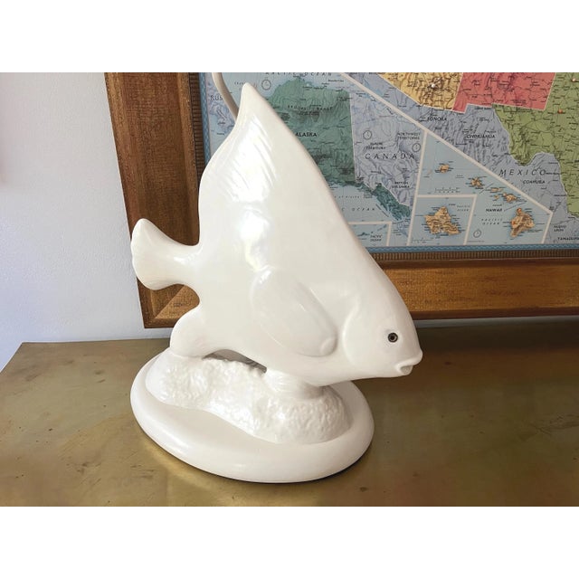 Modern 1970s Ceramic Fish Lamp For Sale - Image 3 of 18