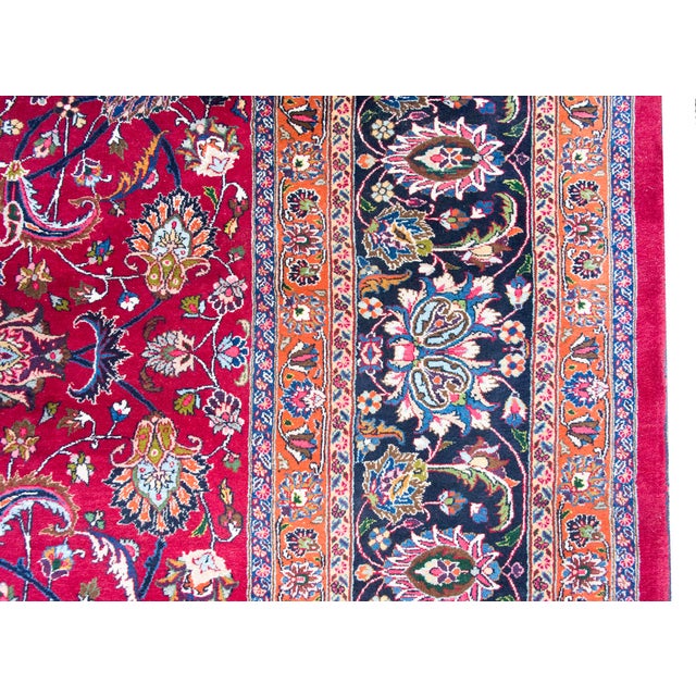 Mid 20th Century Mid 20th Century Persian Meshed Rug For Sale - Image 5 of 15