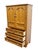Brown Thomasville Furniture Homecoming Collection Solid Oak Rustic Country Style 42" Door Chest 43811-340 For Sale - Image 8 of 14