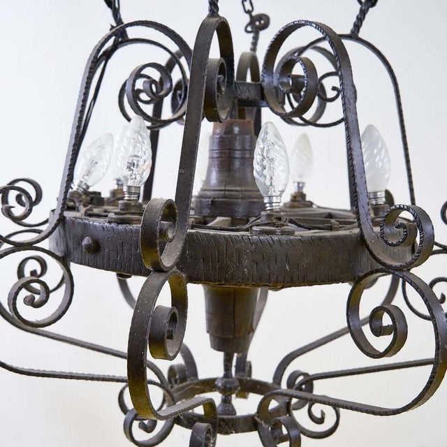 Vintage wooden chandelier made from a wagon wheel height: 67 diameter: 62 additional information style: vintage production...