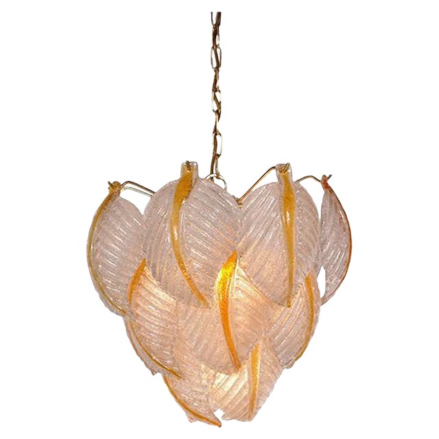Italian Murano Glass Pendant Lamp from Mazzega, 1960s For Sale