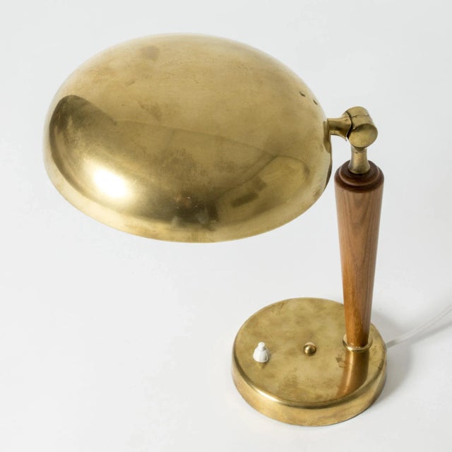 Modern Swedish Brass Table Lamp, 1940s For Sale - Image 4 of 8
