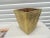 Victorian Vintage Brass Victorian Repousse Wastepaper Basket For Sale - Image 3 of 7