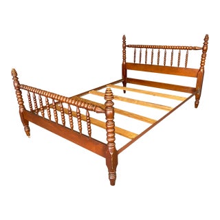Mid 20th Century Vintage Jenny Lind Full Size Bed Frame For Sale