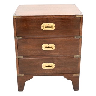 Vintage Military Campaign Style Chest of Drawers, 1930 For Sale