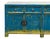 Distressed Bright Blue Oriental Sideboard Credenza Console Table Cabinet For Sale - Image 9 of 18