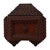 Wood Antique Folk Art Tramp Art Box with Mirrors, 1890s For Sale - Image 7 of 16