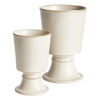 Kelcy Footed Cachepots, Set Of 2 For Sale