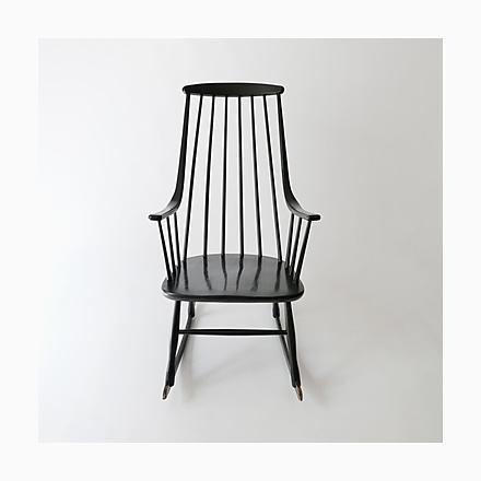 Vintage Scandinavian Rocking Chair by Lena Larsson for Nesto, 1960 For Sale - Image 15 of 15