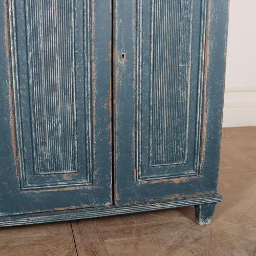 Swedish Painted Linen Cupboard For Sale - Image 6 of 12