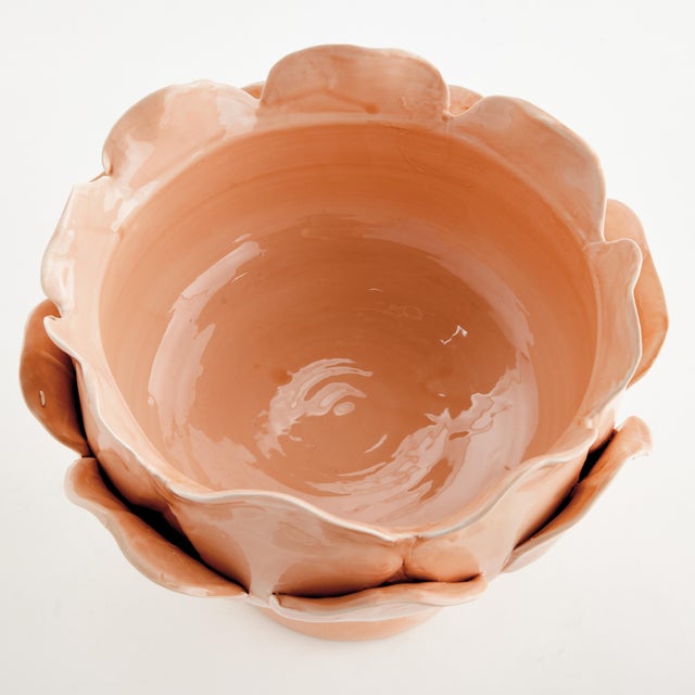Each and every petal of the Di Rosa Decorative Footed Bowl is handmade, and hand-applied by Italian artisans in Tuscany,...