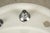 Vintage Art Deco 24 In. Fluted White Ceramic Pedestal Sink For Sale - Image 4 of 11