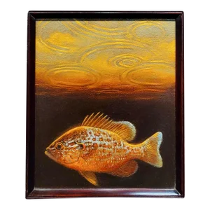 Andre Von Morisse -Grouper in a Surrealistic Ocean-Oil Painting