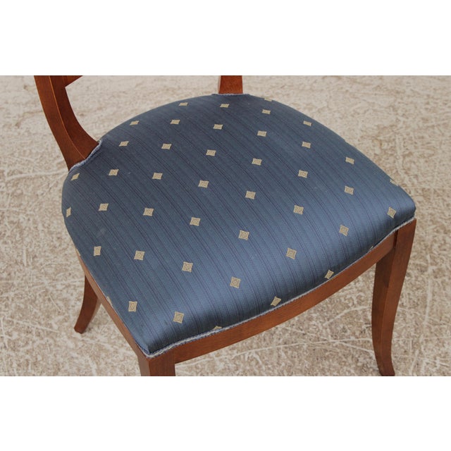 Set of 6 Biedermeier Style Satinwood Dining Chairs For Sale - Image 13 of 16