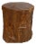 Large Honey Brown Reclaimed Tree Trunk Side Pedestal Table For Sale