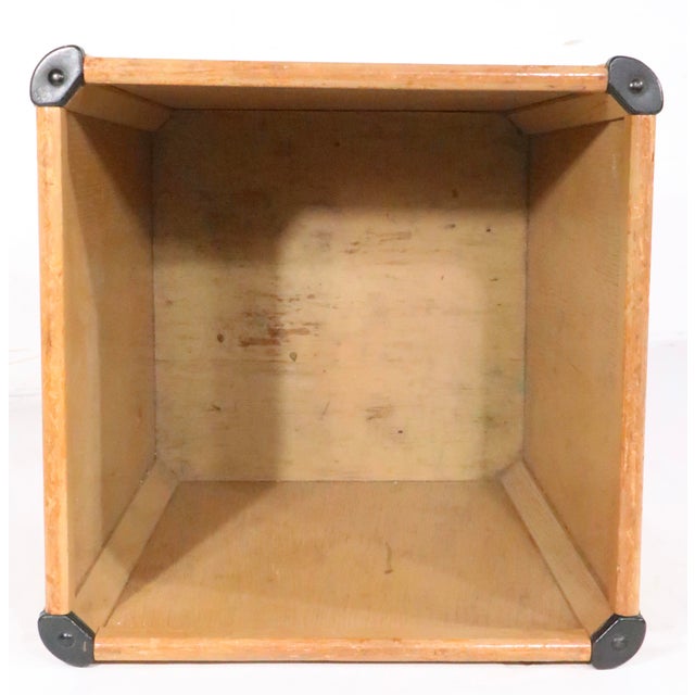 Mid 20th Century Nucraft Mid 20th Century Wood Waste Trash Can For Sale - Image 5 of 11