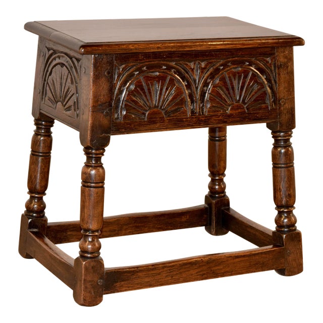 19th Century Lift Top Stool For Sale