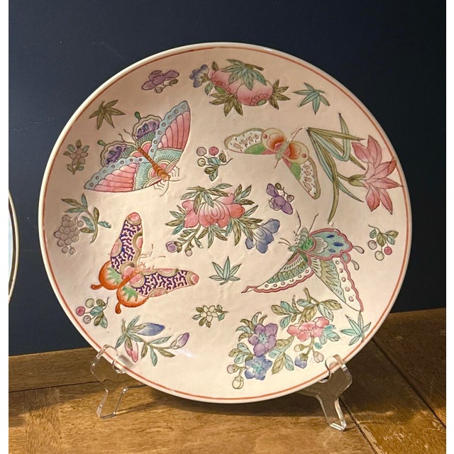 1970s Collector's Plates - Chinoiserie - Set of 3 For Sale - Image 5 of 10