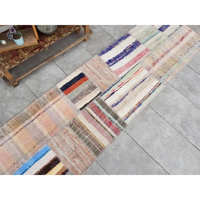 Off-white Vintage Natural Anatolian Kilim For Sale - Image 8 of 10