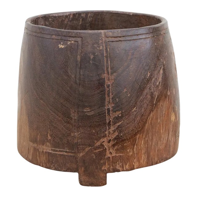 Okali Vintage Textured Naga Rice Bowl For Sale