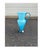 New old stock!! BALBOA Italian Sky Blue Glass Vase / Ewer with Original Label 12 inches height. size: 12 in. x 7.25 in.