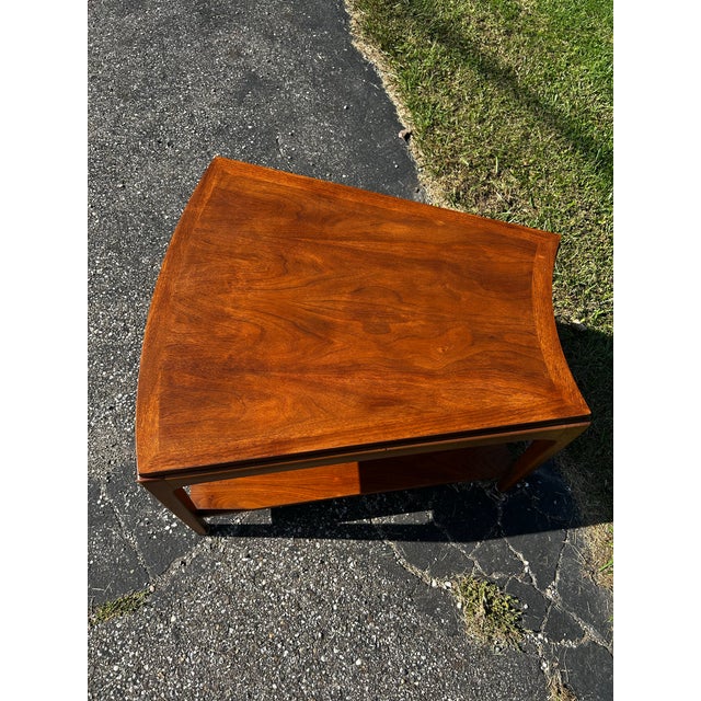Lane Furniture Mid Century Lane Rhythm Corner Side Table For Sale - Image 4 of 8